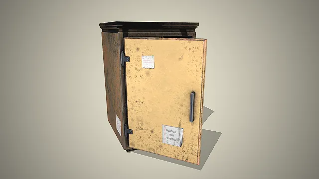 做旧金属柜  磨损纹理  储物柜  贴纸  柜门