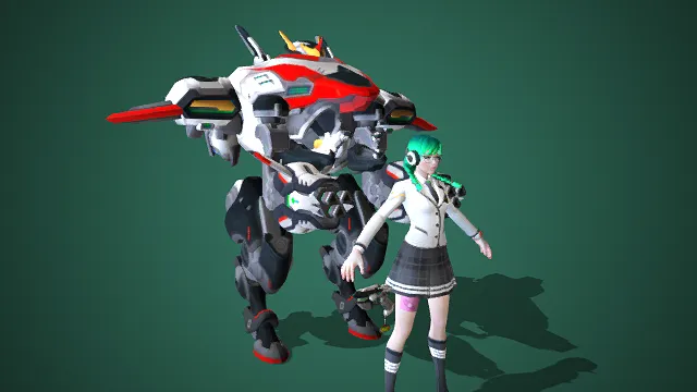 守望先锋2 D.Va 皮肤 芳华校园 高精度+贴图