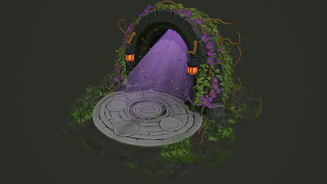 奇幻秘境风格传送门模