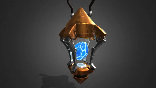 科幻灯装有晶石的机器道具