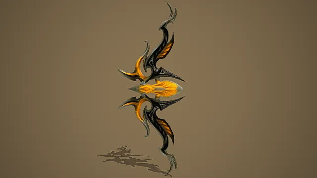 暗黑奇幻风格炎魔之弓3D模型