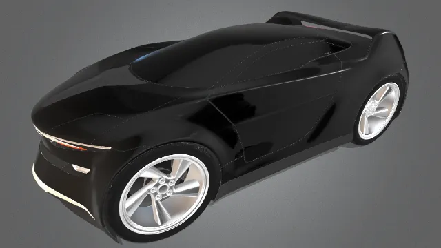 未来科技小轿车跑车豪车汽车模型