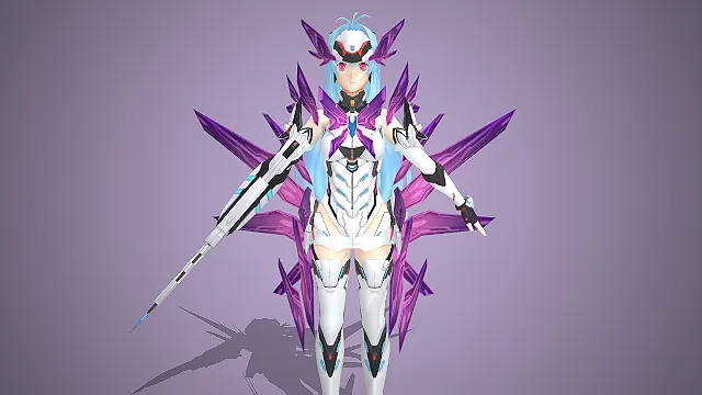 紫晶机甲少女  科幻翼刃  高机动战士  未来机甲