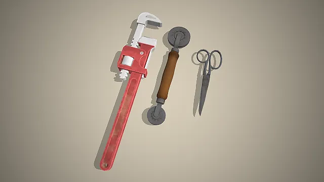 管道工具组  工业剪刀  双轮划线器  手工裁切  多功能组合