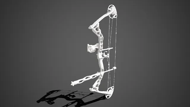 现代复合弓  素模  镂空  轻量化设计  机械结构  层次感