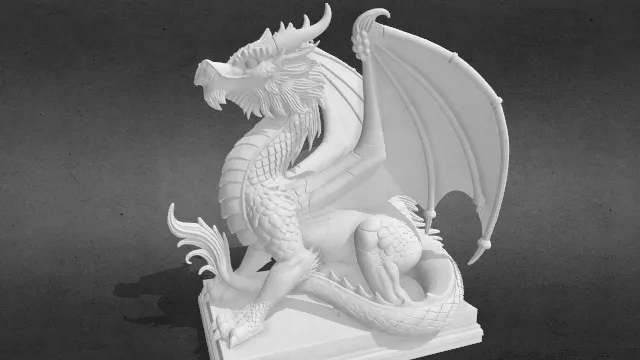 龙雕像obj.obj