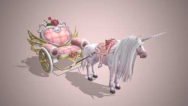 独角兽  爱心马车  奇幻载具  浪漫坐骑