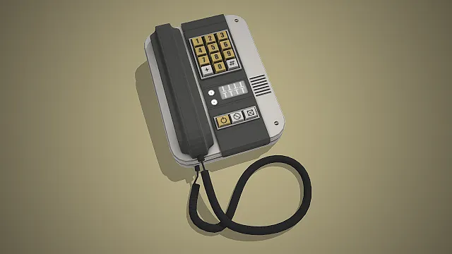 复古按键电话机  怀旧通讯设备  工业风通讯  办公场景