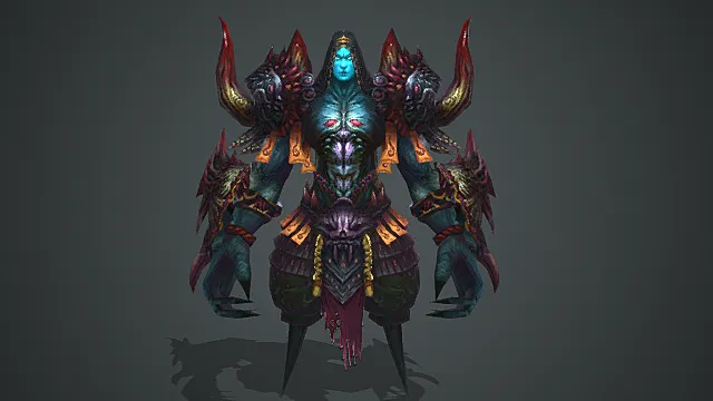 妖界沧溟邪域幽澜邪甲妖帝模型