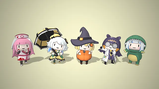 万圣节  派对游戏角色  软萌治愈风  Q版角色