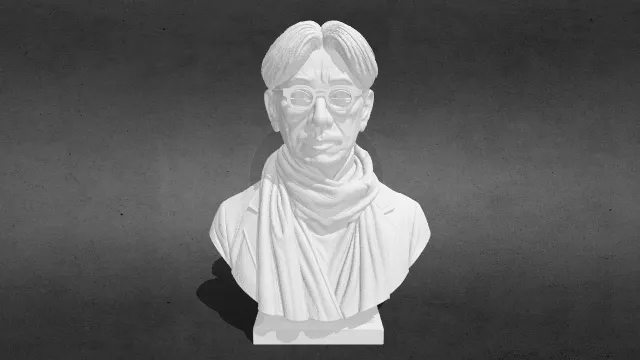 坂本龍一 半身像 stl.stl