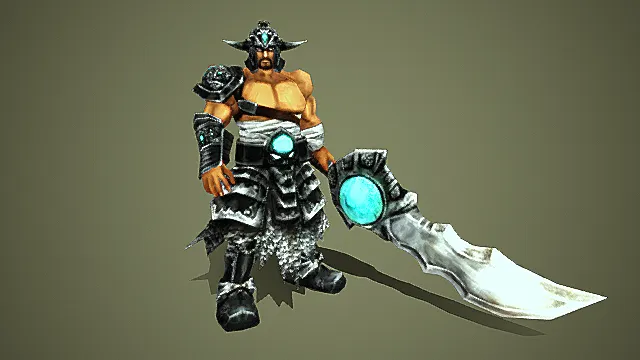 蛮族泰达米尔    蛮王3D模型