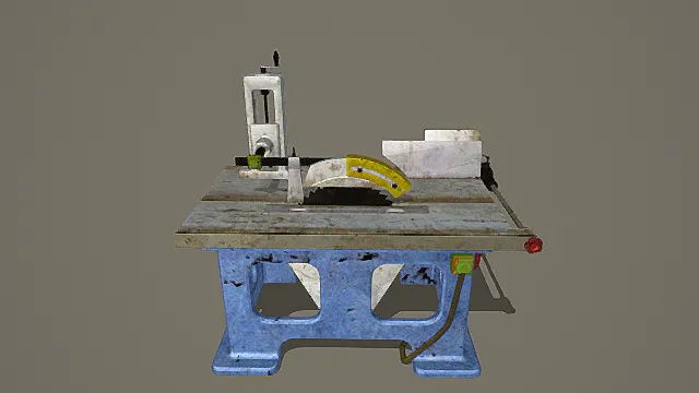 废土工坊风旧化台式电锯3D模型