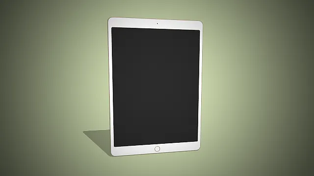 一台白色圆角智能平板