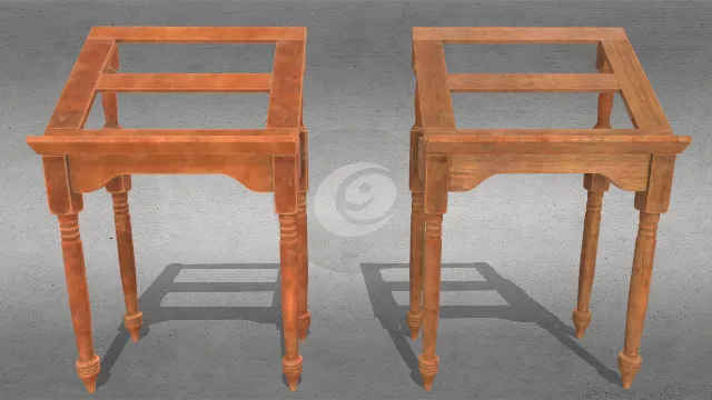 木制看书桌子1800年代书架可以抬高架子