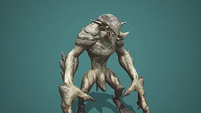 枯岩棘爪异魔  掠食魔物  变异怪物  怪物模型  游戏模型