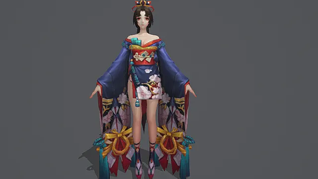 《阴阳师》不知火-花影重楼 角色模型