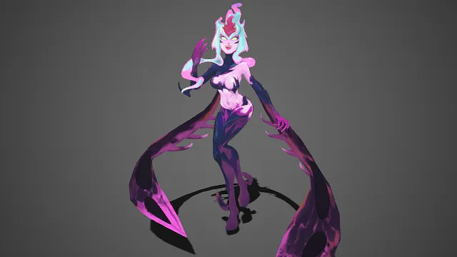 英雄联盟  痛苦之拥・伊芙琳  虚空魅魔  妖异  刃翼  魔女