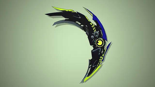 弯月刃型  赛博机械风  像素吃豆人  金属刀刃