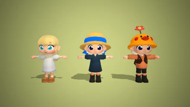 夏日探险小队：黄发女孩、水手男孩与小黄鸭伙伴