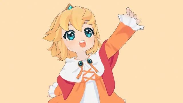 来自守护者传说的小公主卡通风格小女孩