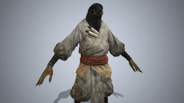黑神话  鸦香客  乌鸦  游戏建模  妖怪
