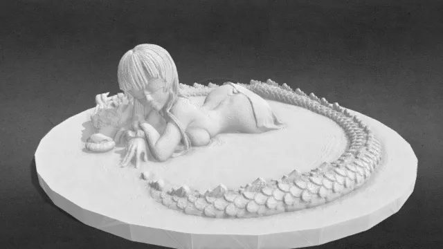 龙女与龙的艺术_obj.obj