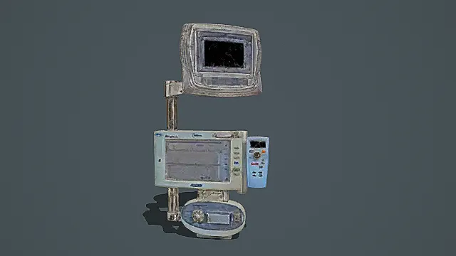 复古做旧医疗仪器组合3D模型