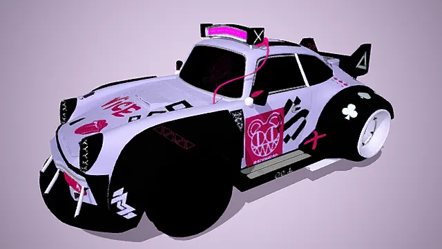 赛博朋克汽车3D模型