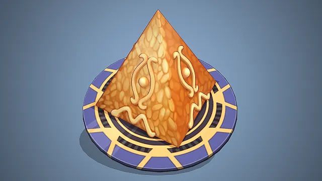 金字塔料理  古埃及纹饰  神秘风摆盘  奇幻料理