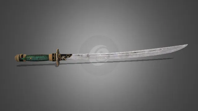 黑神话  狼武器  道具  大刀  游戏模型