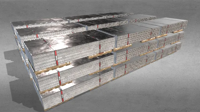 金属铁片堆木制托盘工程资源材料