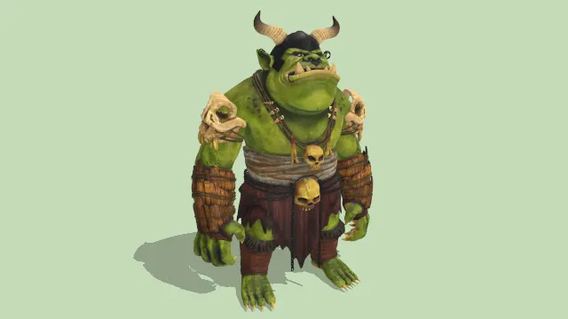 大型怪物穿有铠甲角色