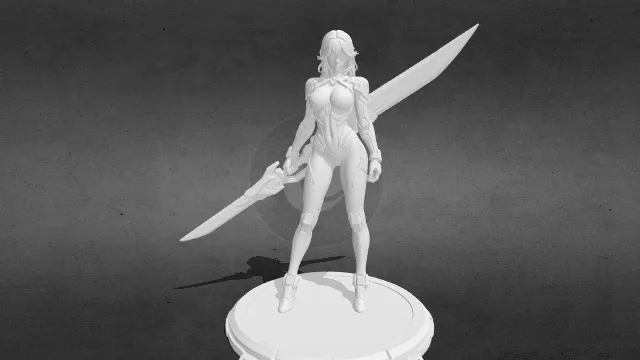 银河机甲女战士stl.stl