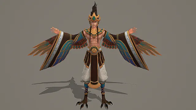 羽蛇神使：古埃及风鹰翼法师套装