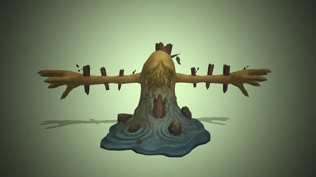 腐根泥沼古树  枯木尖刺  幽暗自然风  变异生物