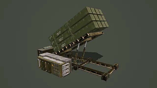 复古做旧军用导弹发射装置