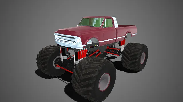 大脚皮卡  改装  越野车  高悬架  复古  避震器  硬派