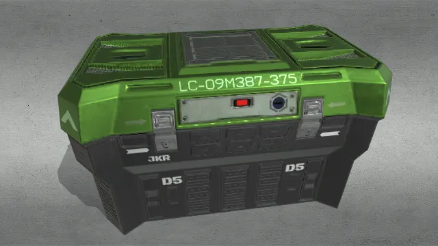 科幻风格的3D军用密码箱模型