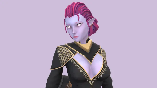 女性巫师游戏角色人物模型