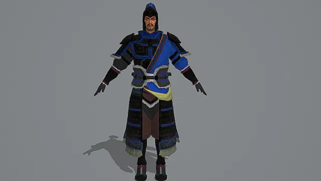 靛蓝军侯·古风阵前将军套装