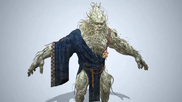 黑神话  老人参精  妖怪  游戏模型  角色