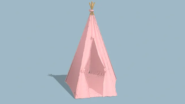 儿童帐篷  便携折叠收纳  北欧风儿童房  棉麻透气面料