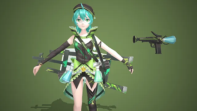 毒系药剂  青飒少女  飒爽御姐  涂鸦泼墨