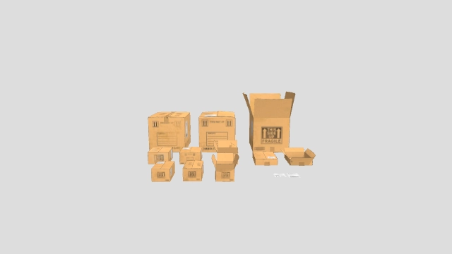 纸箱、盒子、纸盒、箱子、包装、货运、打包