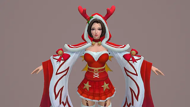 红麋圣诞姬：圣诞鹿灵辅助套装