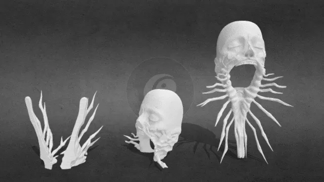 寂静岭f咲子面具obj.obj