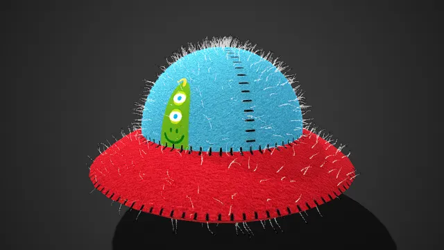 毛绒布艺  UFO   玩具模型  软萌  可爱玩偶  绒毛  外星人