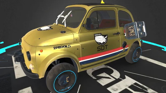 死亡搁浅游戏汽车模型展示动画