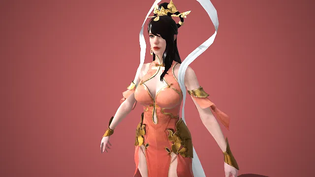 凤凰女神降临  女武神  赤金天使  朱红女神  羽毛装饰  姿态优雅